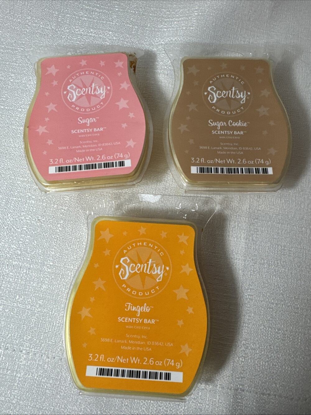 Scentsy Wax Bar Bundle-3 With 1 Unused And 2 With Some Used AS IS Lot